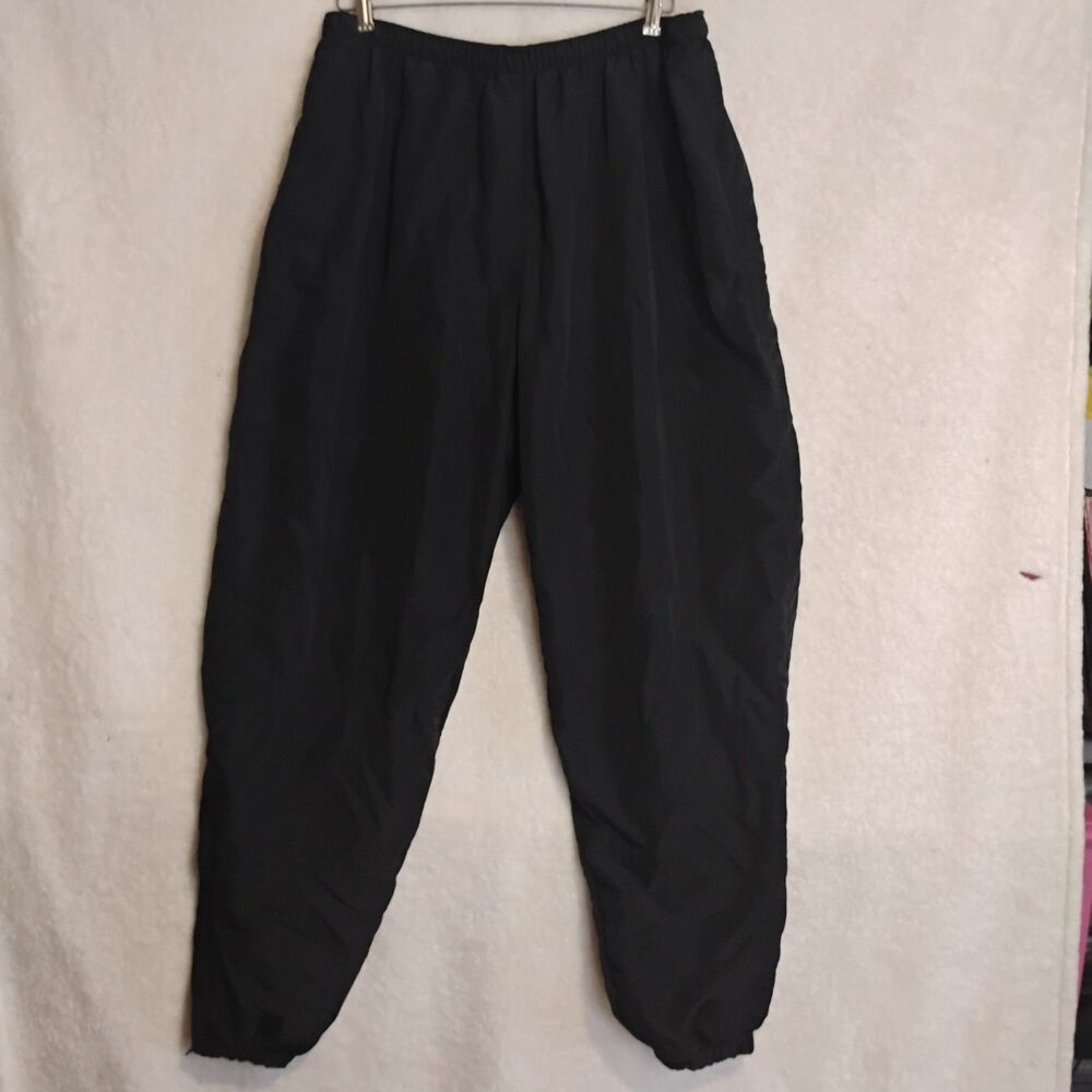 US Military IPFU Physical Fitness Training Wind Breaker Pants XL Black Nylon 90s